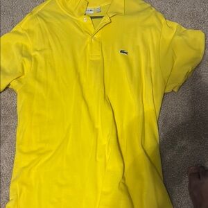 Lacoste Men's Yellow Polo Shirt